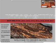 Tablet Screenshot of henrishottsbarbeque.com